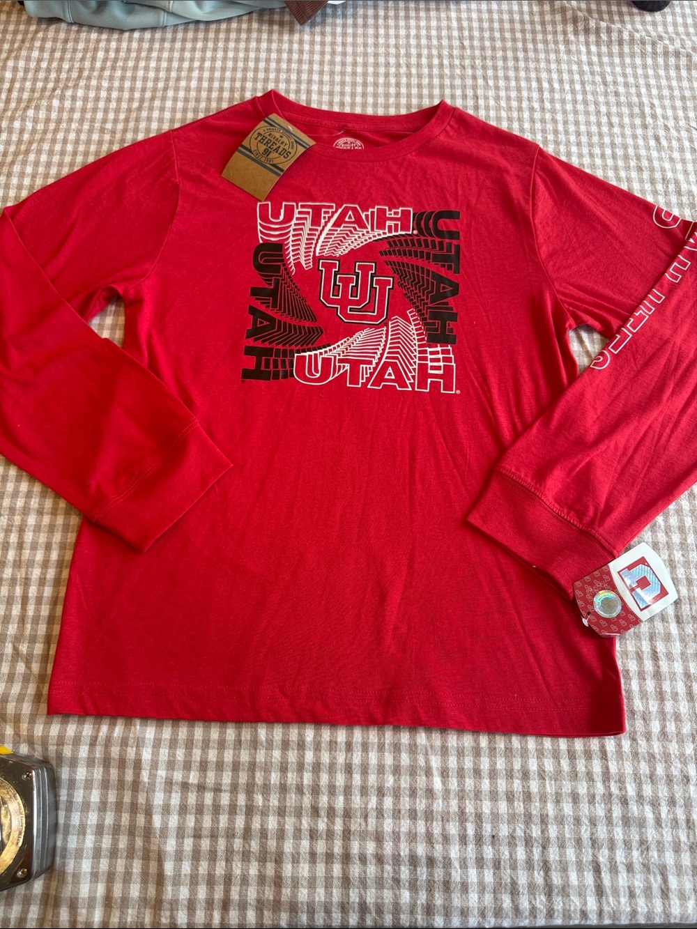 Rivalry Threads Red Utah Graphic Long Sleeve Tee
